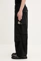 Бавовняні штани NEIGHBORHOOD Wide Cargo Pants 251SPNH.PTM06 чорний SS25