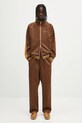 A Bathing Ape pantaloni de trening College Monogram Relaxed Fit 1L30152311 maro