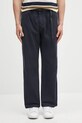 Gramicci pantaloni in cotone Pant Straight Fit tessuto blu navy G116.OGT