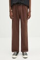 Gramicci pantaloni in cotone Pant Straight Fit tessuto marrone G116.OGT