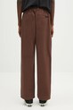 Odzież Gramicci spodnie bawełniane Pant Straight Fit G116.OGT brązowy