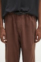 Bavlněné kalhoty Gramicci Pant Straight Fit hnědá G116.OGT