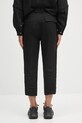 Îmbrăcăminte Undercover pantaloni din in Pants UC1E4501.3 negru