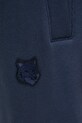 Maison Kitsuné spodnie dresowe bawełniane Bold Fox Head Patch Comfort granatowy MM01125KM0321