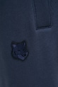 Maison Kitsuné pantaloni tuta di cotone Bold Fox Head Patch Comfort blu navy MM01125KM0321