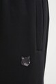 Bavlněné tepláky Maison Kitsuné Bold Fox Head Patch Comfort černá MM01125KM0321