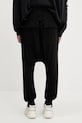 Abbigliamento Rick Owens DRKSHDW pantaloni tuta di cotone Knitted - Prisoner Drawstring 221690 CM01E1690.CHJG nero