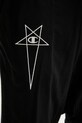 Rick Owens DRKSHDW spodnie dresowe bawełniane Knitted - Prisoner Drawstring 221690 czarny CM01E1690.CHJG