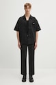 Wacko Maria pantaloni DICKIES / PLEATED TROUSERS 25SS.WMP.DC01 nero