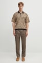 Wacko Maria pantaloni in lana PLEATED TROUSERS ( TYPE-2 ) 25SS.WMP.TR08 beige