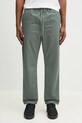 Carhartt WIP cotton trousers Flint Pant plain green I029919.1YFGD