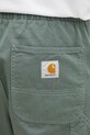 Bavlněné kalhoty Carhartt WIP Flint Pant zelená I029919.1YFGD