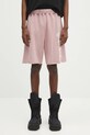 Βαμβακερό σορτσάκι Aries Aged Ancient Column Sweatshort μεσαία ροζ AR3003403