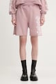 Βαμβακερό σορτσάκι Aries Aged Ancient Column Sweatshort AR3003403 ροζ SS25
