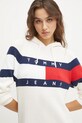 Tommy Jeans pamut ruha bézs DW0DW19470