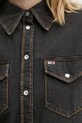 Rifľové šaty Tommy Jeans DW0DW20180 sivá