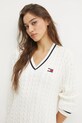 Бавовняна сукня Tommy Jeans бежевий DW0DW20186