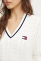 Бавовняна сукня Tommy Jeans DW0DW20186 бежевий