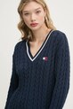 Бавовняна сукня Tommy Jeans темно-синій DW0DW20186