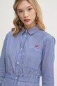 Tommy Jeans sukienka bawełniana granatowy DW0DW20470