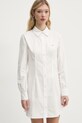 Бавовняна сукня Tommy Jeans білий DW0DW20471