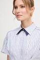 Elisabetta Franchi sukienka bawełniana biały AB77051E2
