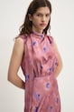 Obleka HUGO 50530018 roza SS25