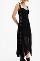 AllSaints rochie LUNA negru W048DB