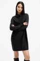 Вовняна сукня AllSaints RIDLEY casual чорний W190DA