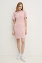 Bavlněné šaty Tommy Hilfiger WW0WW43830 růžová SS25