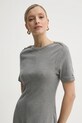 Хлопковое платье Tommy Hilfiger серый WW0WW43838