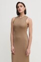 Šaty Tommy Hilfiger WW0WW43999 hnedá