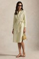 Polo Ralph Lauren sukienka bawełniana bawełna żółty 211959901
