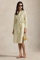 Polo Ralph Lauren sukienka bawełniana bawełna żółty 211959901