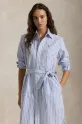 Одежда Хлопковое платье Polo Ralph Lauren 211959901 голубой