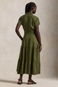 Платье с примесью шелка Polo Ralph Lauren 211959905 зелёный SS25