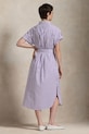 Polo Ralph Lauren rochie din bumbac 211959911 violet SS25