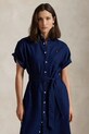 Oblečení Lněné šaty Polo Ralph Lauren 211959912 námořnická modř