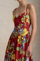 Bombažna obleka Polo Ralph Lauren pisana 211959920