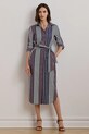 Lauren Ralph Lauren vestito in cotone midi multicolore 200962683