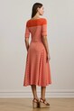 Bavlněné šaty Lauren Ralph Lauren 250957728 oranžová SS25