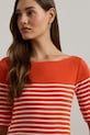 Lauren Ralph Lauren sukienka bawełniana pomarańczowy 250957728
