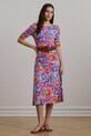 Хлопковое платье Lauren Ralph Lauren узор белый 250972596