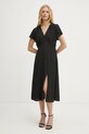 BOSS rochie de matase negru 50532930
