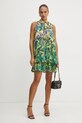 Pinko rochie din bumbac 104720.A2EZ galben SS25