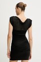 Odjeća Lanena haljina Pinko 104872.A2GF crna