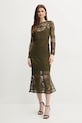 Pinko rochie 104731.A2FF verde SS25