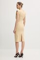 Abbigliamento Pinko vestito di lino 104955.A0IM beige