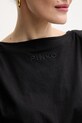 Βαμβακερό φόρεμα Pinko 104901.A2HE μαύρο