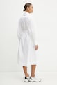 Karl Lagerfeld rochie din bumbac A1W13018 alb SS25